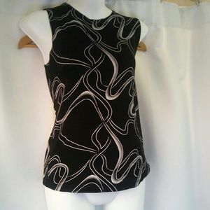 Sarah Lawrence Sleeveless Jersey Blouse, M